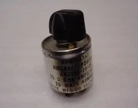 AN3155-25-75 OHMITE Aircraft Power Rheostat Ones