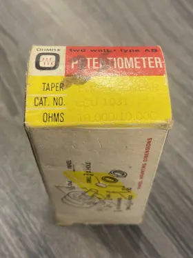 CCU-1031 OHMITE Nos Potentiometer Ab Linear