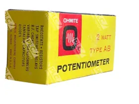 CU-1552 OHMITE Potentiometer Meg Panel Mount Ab Linear