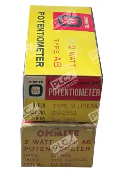 CU-2552 OHMITE Potentiometer Panel Mount Linear Ab Box CU-2552 OHMITE Potentiometer Panel Mount Linear Ab Box