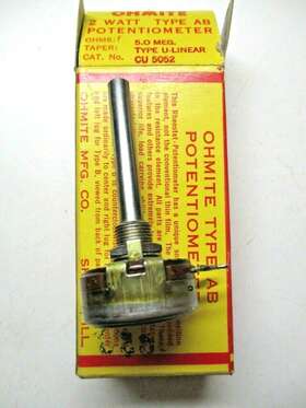 CU5052 OHMITE Potentiometer Ab Taper Linear
