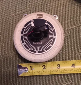 RKS400 OHMITE Rheostat Dial Plate Knob Amp