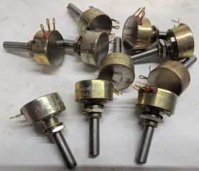 Pec Rv2naysg201a 10x 200k Ohm Mil-spec Variable Resistors Potentiometers Nos