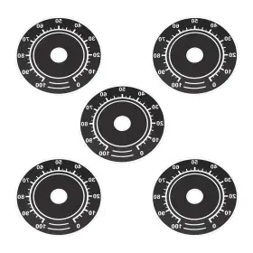 Peroup 617662831882 5pcs Control 0-100 Dial Face Plate Fit For Rheostat Potentiometer Aluminum