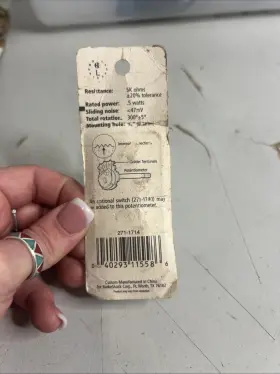 271-1714 RADIOSHACK Radio Linear Taper Potentiometer #2