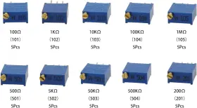 RESIS-KIT3296W-50 RAOGOODCX Multiturn Trimmer Potentiometer #2 RESIS-KIT3296W-50 RAOGOODCX Multiturn Trimmer Potentiometer #2