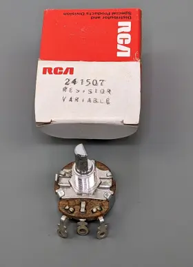 241507 RCA Potentiometer Resistor Logarithmic Taper