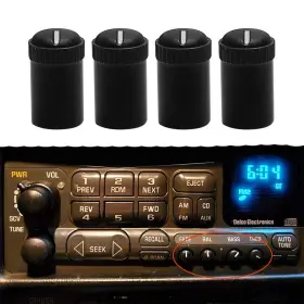 Rdbs 710654722400 Gm Car Equipment Stereo Radio Speaker Control Knob Replacement Set 4 Pc