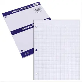 Roaring Spring 20096 Loose Leaf Paper Notebook Filler Graph 11 Inch X 8.5 4x4