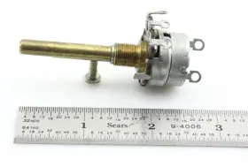 18709 S.C. CO Nos Audio Taper Switched Potentiometer Shaft #2