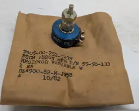 Samarius Precision Instruments 55-50-133 125x Wirewound Potentiometers Dl4900-82 Ka 338k Nos