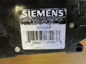 Q115AF SIEMENS Circuit Breaker Cat #3