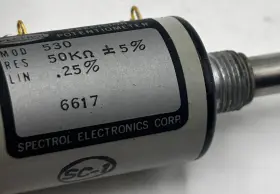 530-6617 SPECTROL ELECTRONICS CORP Precision Potentiometer 530-6617 SPECTROL ELECTRONICS CORP Precision Potentiometer