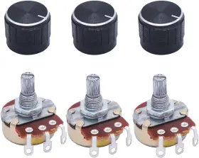 Twtade 313106440480 / 3pcs Wh138 10k Ohm Potentiometer Single Turn Rotary Linear Variable Pot