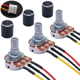 CA-WH148-10KBK TWTADE Linear Potentiometer Rotary Knob Cable