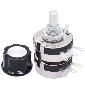 CA-WTH118-2W-1M-M TWTADE Dual Gang Potentiometer Carbon Turn
