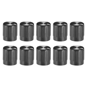 Uxcell 041814399546 15pcs 6mm Shaft Knob For Effect Pedal Amplifier Potentiometer 14.5x17mm