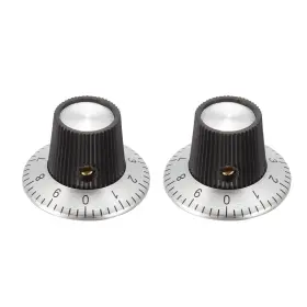Uxcell 041814509952 2pcs Speaker Control Knob Power Amplifier 29x18mm Digital Cap