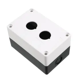 Uxcell 609044634587 Push Button Switch Control Station Box 22mm 2 Hole Waterproof White Black Uxcell 609044634587 Push Button Switch Control Station Box 22mm 2 Hole Waterproof White Black