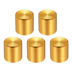 683867216083 UXCELL Potentiometer Knob Knurled Shaft Golden