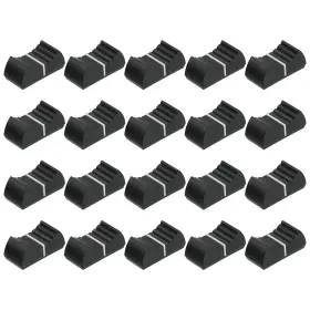 Uxcell 688391909128 Straight Slide Potentiometer Knob 4x1mm/0.16x0.04 Inch Black White Pack Of 20