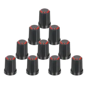 Uxcell 688391925289 10pcs 6mm / 0.24 Inch Shaft Hole Knob Guitar Amplifier Red Uxcell 688391925289 10pcs 6mm / 0.24 Inch Shaft Hole Knob Guitar Amplifier Red