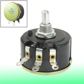 Uxcell 700955158060 Wx050 1k Ohm 5w Watt 6mm Round Shaft Rotary Wire Wound Potentiometer