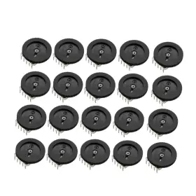 714998327086 UXCELL Dial Wheel Potentiometer Audio Stereo