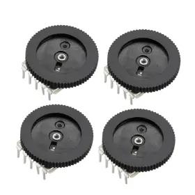 Uxcell 714998327116 1k Dial Wheel Potentiometer For Audio Stereo Volume Control 16x2mm 4pcs