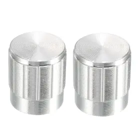 Uxcell 714998456687 2pcs 6mm Insert Shaft 16 X 14mm Aluminum Alloy Potentiometer Rotary Knob Pots