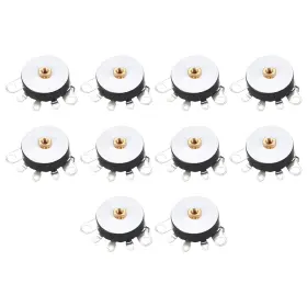 Uxcell 784958545874 Wheel Duplex Potentiometer W Switch 10k Ohm Variable Resistor Single Turn 10pcs