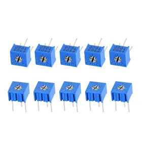 Uxcell 784958547397 3362 Trimmer Potentiometer 50k Ohm Top Adjustment Variable Resistors 10pcs Uxcell 784958547397 3362 Trimmer Potentiometer 50k Ohm Top Adjustment Variable Resistors 10pcs