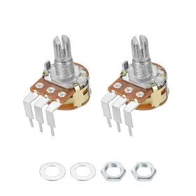 Uxcell 784958547786 Wh148 B50k Ohm Variable Resistors Single Rotary Carbon Film Potentiometer 2pcs