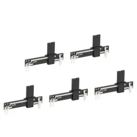 Uxcell 784958961582 5pcs Variable Resistors 60mm Straight Slide Linear Potentiometer B100k 5pin