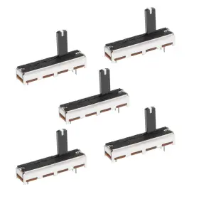 Uxcell A19052300ux1051 5pcs Fader Variable Resistors Mixer 35mm Straight Slide Potentiometer