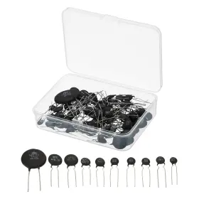 Uxcell A23042600ux0753 Ntc Thermistors Resistor 3950 10 Values 81 Pcs Inrush Current Black