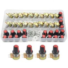 B10K-KIT-20P WGCD Knurled Shaft Linear Rotary Taper Knob