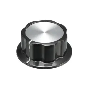 Zaplyte 601968784645 45x19mm Silver Tone Top Potentiometer Volume Control Rotary Knobs 6mm Shaft Hole