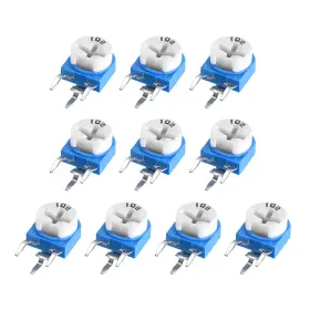 Zaplyte 609044785586 10 X Trimmer Potentiometer 1k Ohm Adjustment Horizontal Variable Resistor Zaplyte 609044785586 10 X Trimmer Potentiometer 1k Ohm Adjustment Horizontal Variable Resistor
