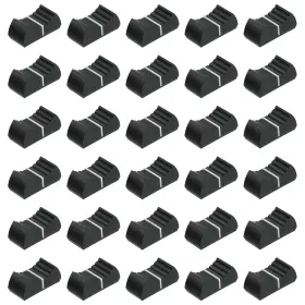 Zaplyte 632702119584 Straight Slide Potentiometer Knob 4x1mm/0.16x0.04 Inch Black White Pack Of 30
