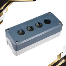 Zaplyte 664694111291 Push Button Switch Control Station Box 22mm 4 Hole Gray White Zaplyte 664694111291 Push Button Switch Control Station Box 22mm 4 Hole Gray White