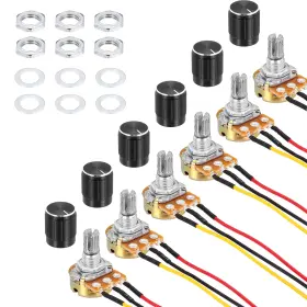 Zaplyte 683867759351 6 Pack Wh148 Potentiometer B10k Ohm 20cm Jst-xh2.54 Connector Wire With Knob Cap