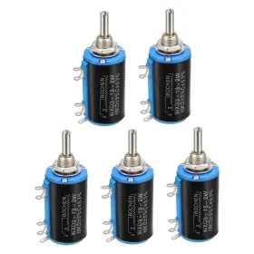 Zaplyte 714998303691 10k Ohm Adjustable Resistors Wire Wound Multi Turn Precision Potentiometer 5pcs