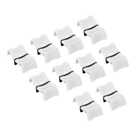 Zaplyte 723115937916 10pcs Console Mixer Slider Fader Knob Cap Touch Sensitive 4mm Abs White