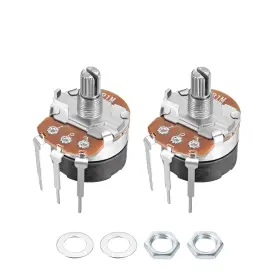 Zaplyte 784958547540 Wh138 1m Ohm Variable Resistors Single Rotary Carbon Film Potentiometer 2pcs