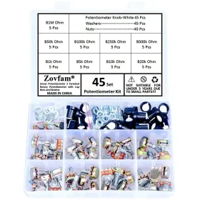769638503443 ZOVFAM Potentiometer Knurled Shaft Linea Kit