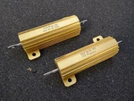 Lot 2 - Vishay Dale 0.15 Ohm 50w 1% Resistor Rh-50 Aluminum Housed Chassis Mount. Fixed Price $14.99.
