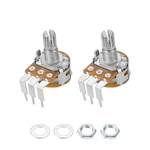 Wh148 B10k Ohm Variable Resistors Rotary Single Carbon Film 2pcs. Fixed Price $7.19.