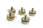 Qty 5 Nos Fp-3438 Type J Allen Bradley 1 Meg Ohms Audio Taper Potentiometer 1963. Fixed Price $31.80.