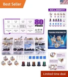 High Precision 80pcs Potentiometer Assortment: Knurled Shaft & Nuts For Arduino. Fixed Price $19.99.